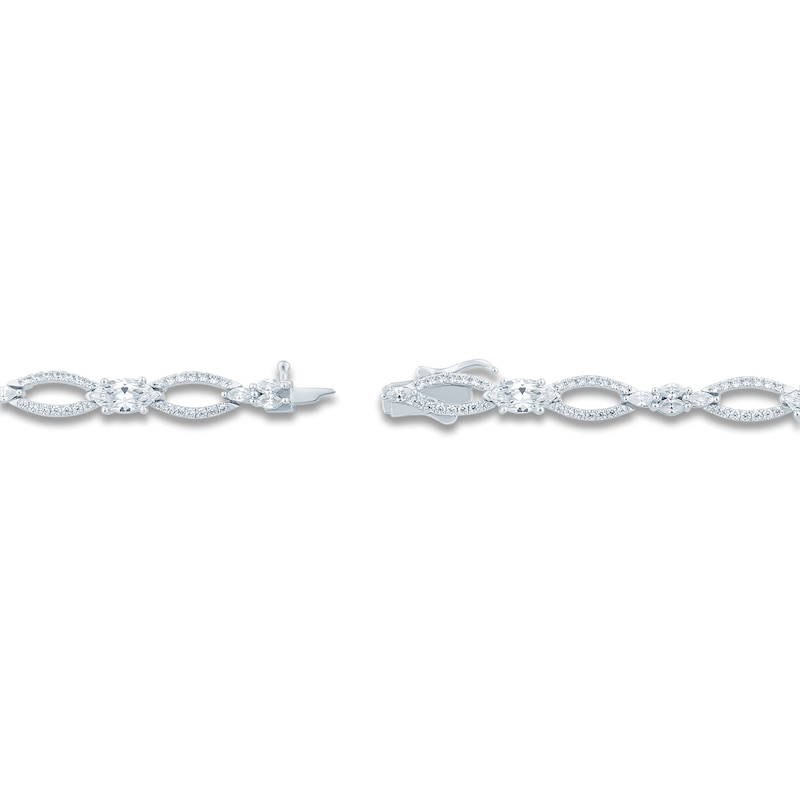 Main Image 4 of Pnina Tornai Marquise & Round-Cut Lab-Grown Diamond Necklace 11 ct tw 14K White Gold 18"