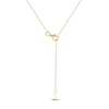 Thumbnail Image 5 of Baguette & Round-Cut Lab-Grown Diamond Snowflake Necklace 1 ct tw 14K Yellow Gold 18"
