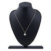 Thumbnail Image 7 of Baguette & Round-Cut Lab-Grown Diamond Snowflake Necklace 1 ct tw 14K Yellow Gold 18"