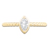 Thumbnail Image 3 of Marquise-Cut Diamond Solitaire Rope Twist Promise Ring 1/8 ct tw 10K Yellow Gold (I1/I)
