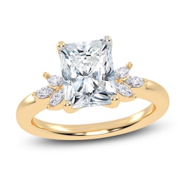 Radiant-Cut Created By Jared Studio Lab-Grown Diamond Engagement Ring 2-1/6 ct tw 14K Yellow Gold