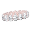 Thumbnail Image 1 of Certified Oval-Cut Diamond Eternity Band 4-1/2 - 5-3/8 ct tw 14K Rose Gold