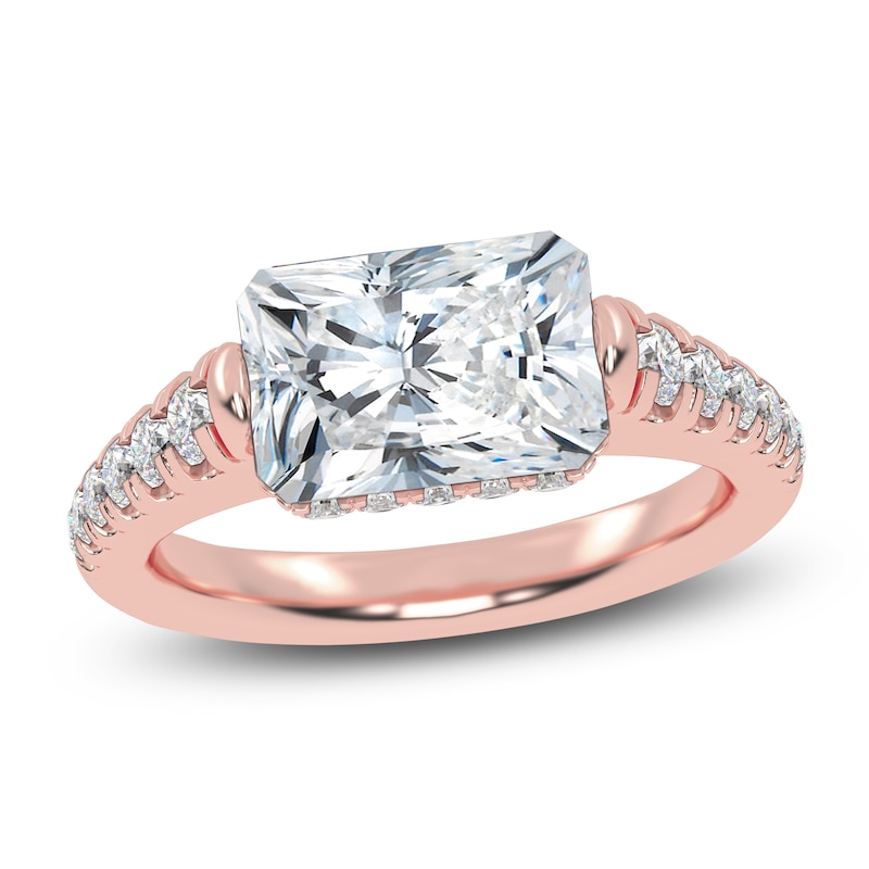 Main Image 1 of Radiant-Cut Created By Jared Studio Lab-Grown Diamond Engagement Ring 2-1/3 ct tw 14K Rose Gold