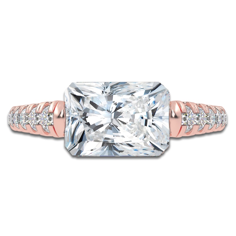 Main Image 3 of Radiant-Cut Created By Jared Studio Lab-Grown Diamond Engagement Ring 2-1/3 ct tw 14K Rose Gold