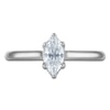 Thumbnail Image 3 of Marquise-Cut Lab-Grown Diamond Solitaire Plus Engagement Ring 1/2 ct tw Platinum (VS2/F)
