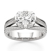 Thumbnail Image 1 of J'Lure Lab-Grown Diamond Radiant Brilliant-Cut Engagement Ring 3-1/2 ct tw 18K White Gold