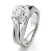 Thumbnail Image 4 of J'Lure Lab-Grown Diamond Radiant Brilliant-Cut Engagement Ring 3-1/2 ct tw 18K White Gold