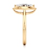 Thumbnail Image 3 of J'Lure Moval Old-Cut Lab-Grown Diamond Half-Halo Engagement Ring 1 ct tw 18K Yellow Gold