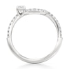 Thumbnail Image 2 of J'Lure Radiant Brilliant-Cut Lab-Grown Diamond Contour Wedding Band 3/8 ct tw 18K White Gold