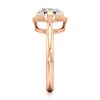 Thumbnail Image 3 of J'Lure Octagon Step-Cut Lab-Created Diamond Half-Halo Engagement Ring 2 ct tw 18K Rose Gold