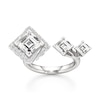 Thumbnail Image 1 of J'Lure Carre Step-Cut Lab-Grown Diamond Engagement Ring 3-3/8 ct tw 18K White Gold