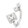 Thumbnail Image 4 of J'Lure Carre Step-Cut Lab-Grown Diamond Engagement Ring 3-3/8 ct tw 18K White Gold