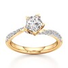 Thumbnail Image 1 of J'Lure Pentagon Brilliant-Cut Lab-Grown Diamond Bypass Engagement Ring 1-1/3 ct tw 18K Yellow Gold