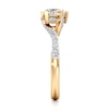 Thumbnail Image 3 of J'Lure Pentagon Brilliant-Cut Lab-Grown Diamond Bypass Engagement Ring 1-1/3 ct tw 18K Yellow Gold