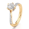 Thumbnail Image 4 of J'Lure Pentagon Brilliant-Cut Lab-Grown Diamond Bypass Engagement Ring 1-1/3 ct tw 18K Yellow Gold