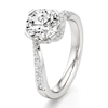 Thumbnail Image 4 of J'Lure Octagon Brilliant-Cut Lab-Grown Diamond Bypass Engagement Ring 2-1/2 ct tw 18K White Gold