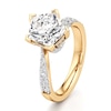 Thumbnail Image 4 of J'Lure Pentagon Brilliant-Cut Lab-Grown Diamond Bypass Engagement Ring 3-1/2 ct tw 18K Yellow Gold