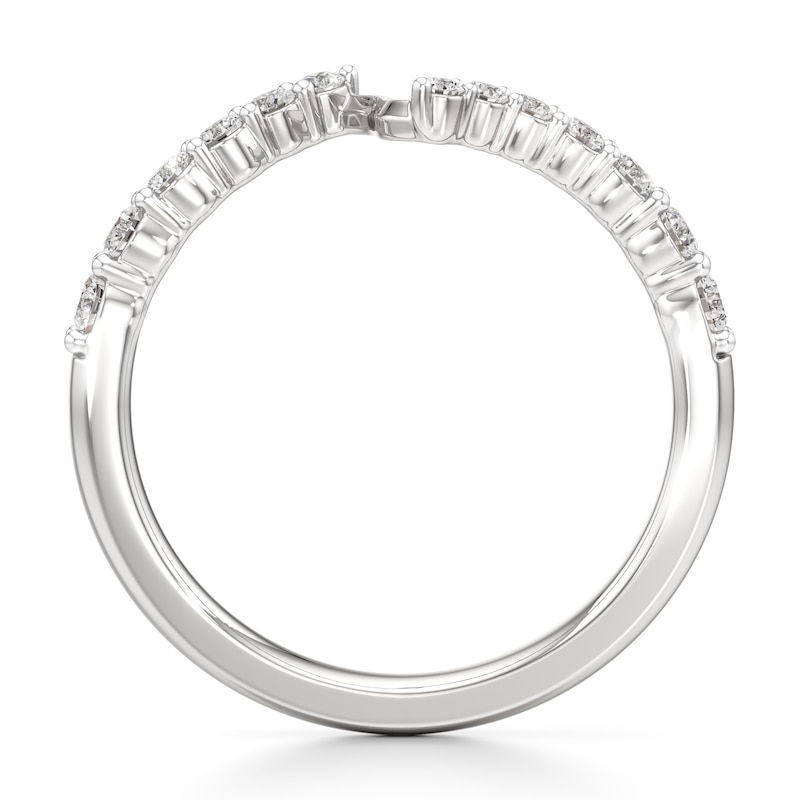 Main Image 2 of J'Lure Lab-Grown Diamond Contour Wedding Band 3/8 ct tw 18K White Gold