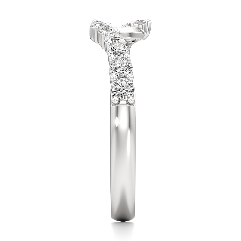 Main Image 3 of J'Lure Lab-Grown Diamond Contour Wedding Band 3/8 ct tw 18K White Gold
