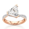 Thumbnail Image 1 of J'Lure Shield Step-Cut Lab-Grown Diamond Bypass Engagement Ring 3-1/2 ct tw 18K Rose Gold