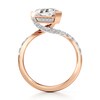 Thumbnail Image 2 of J'Lure Shield Step-Cut Lab-Grown Diamond Bypass Engagement Ring 3-1/2 ct tw 18K Rose Gold