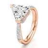 Thumbnail Image 4 of J'Lure Shield Step-Cut Lab-Grown Diamond Bypass Engagement Ring 3-1/2 ct tw 18K Rose Gold