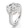Thumbnail Image 4 of J'Lure Square-Emerald Step-Cut Lab-Grown Diamond Engagement Ring 4-1/2 ct tw 18K White Gold