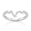 Thumbnail Image 1 of J'Lure Lab-Grown Diamond Angled Contour Wedding Band 1/4 ct tw 18K White Gold