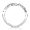 Thumbnail Image 2 of J'Lure Lab-Grown Diamond Angled Contour Wedding Band 1/4 ct tw 18K White Gold