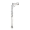 Thumbnail Image 3 of J'Lure Lab-Grown Diamond Angled Contour Wedding Band 1/4 ct tw 18K White Gold