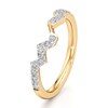 Thumbnail Image 4 of J'Lure Lab-Grown Diamond Angled Contour Wedding Band 1/4 ct tw 18K Yellow Gold