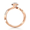Thumbnail Image 2 of J'Lure Octagon Brilliant-Cut Lab-Grown Diamond Bypass Engagement Ring 1 ct tw 18K Rose Gold