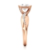 Thumbnail Image 3 of J'Lure Octagon Brilliant-Cut Lab-Grown Diamond Bypass Engagement Ring 1 ct tw 18K Rose Gold