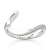 Thumbnail Image 1 of J'Lure Lab-Created Diamond Contour Wedding Band 1/6 ct tw 18K White Gold