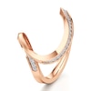 Thumbnail Image 4 of J'Lure Lab-Grown Diamond Contour Wedding Band 1/6 ct tw 18K Rose Gold
