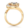 Thumbnail Image 2 of J'Lure Hexagon Step-Cut Lab-Grown Diamond Engagement Ring 3 ct tw 18K Yellow Gold