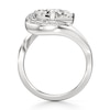 Thumbnail Image 2 of J'Lure Radiant Brilliant-Cut Lab-Grown Diamond Engagement Ring 3 ct tw 18K White Gold