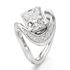 Thumbnail Image 4 of J'Lure Radiant Brilliant-Cut Lab-Grown Diamond Engagement Ring 3 ct tw 18K White Gold