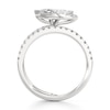 Thumbnail Image 2 of J'Lure Leaf Step-Cut Lab-Grown Diamond Spiral Engagement Ring 1-3/8 ct tw 18K White Gold