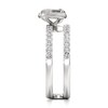 Thumbnail Image 3 of J'Lure Leaf Step-Cut Lab-Grown Diamond Spiral Engagement Ring 1-3/8 ct tw 18K White Gold