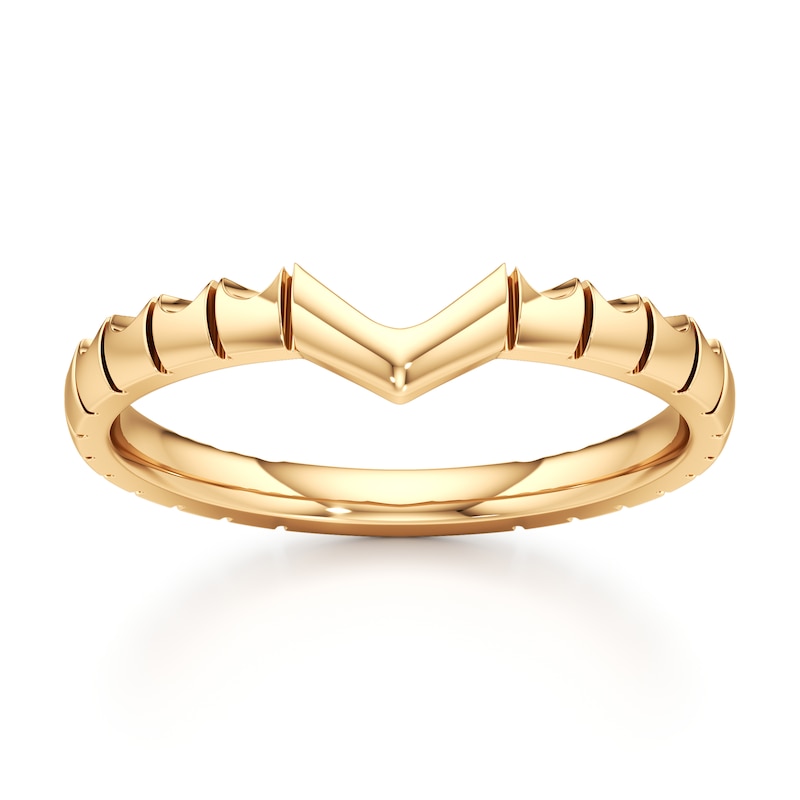 Main Image 1 of J'Lure Contour Wedding Band 18K Yellow Gold