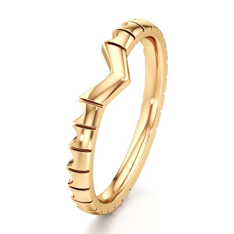 Main Image 4 of J'Lure Contour Wedding Band 18K Yellow Gold