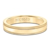 Thumbnail Image 3 of ArtCarved Men's Milgrain Wedding Band 14K Yellow Gold 4mm