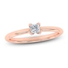 Thumbnail Image 1 of Certified Princess-Cut Diamond Solitaire Engagement Ring 1/2 ct tw 18K Rose Gold (SI2/G)