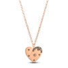 Thumbnail Image 1 of Le Vian Diamond Heart Necklace 1/6 ct tw Diamonds 14K Strawberry Gold 19"
