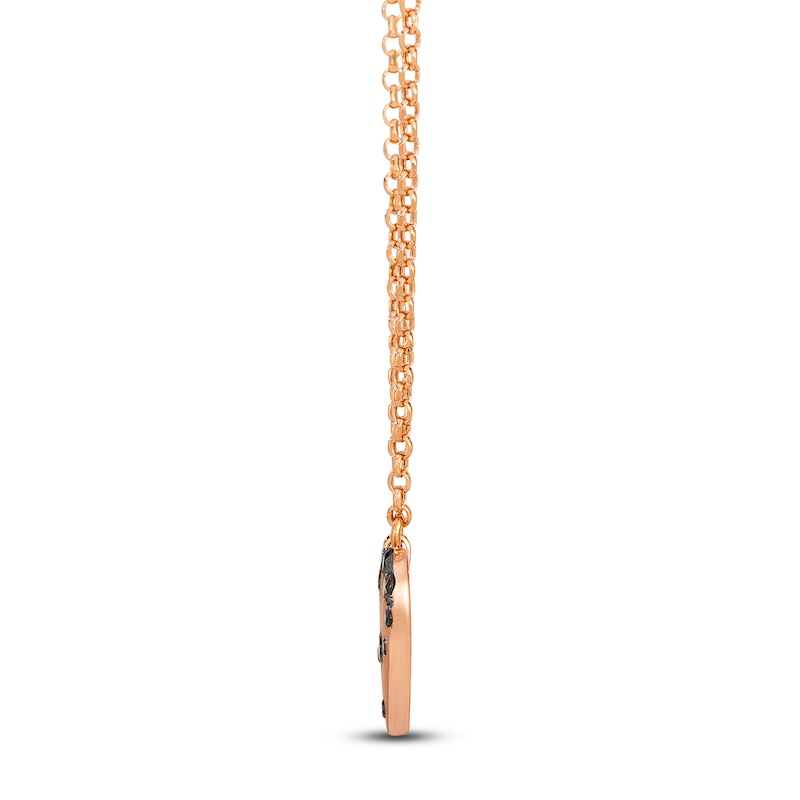 Main Image 2 of Le Vian Diamond Heart Necklace 1/6 ct tw Diamonds 14K Strawberry Gold 19"