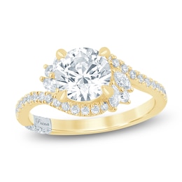 Pnina Tornai Round-Cut Lab-Grown Diamond Bypass Ring 2 ct tw 14K Yellow Gold