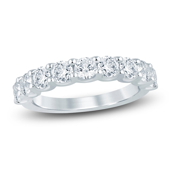 Lab-Grown Diamond Anniversary Ring 1-1/2 ct tw 14K White Gold