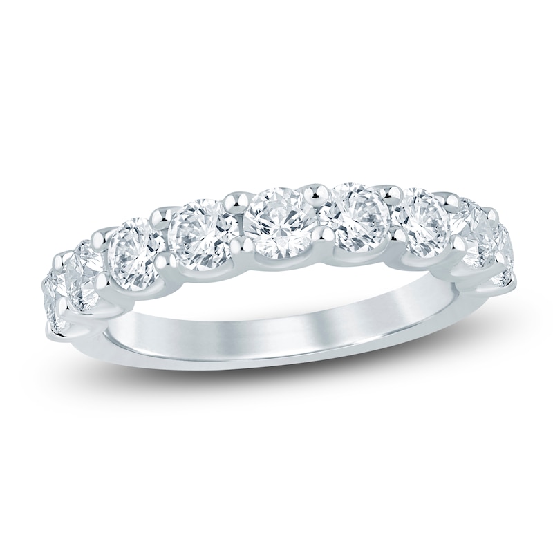 Main Image 1 of Lab-Grown Diamond Anniversary Ring 1-1/2 ct tw 14K White Gold