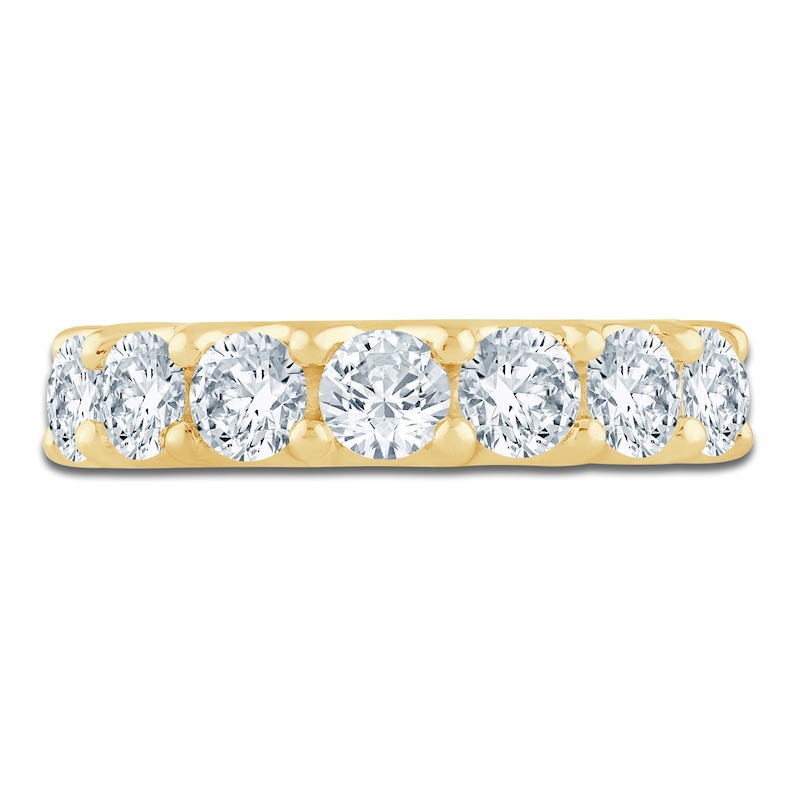 Main Image 3 of Lab-Grown Diamond Anniversary Ring 2 ct tw 14K Yellow Gold